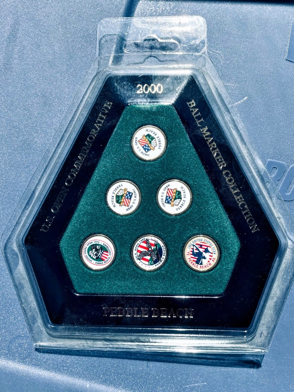 Pebble Beach US Open Ball Marker Collection-Unopened. 2000